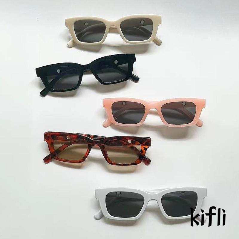 [KD] Kacamata Hitam Modis Serbaguna Anak Kacamata Hitam Retro Persegi Panjang Sunglasses