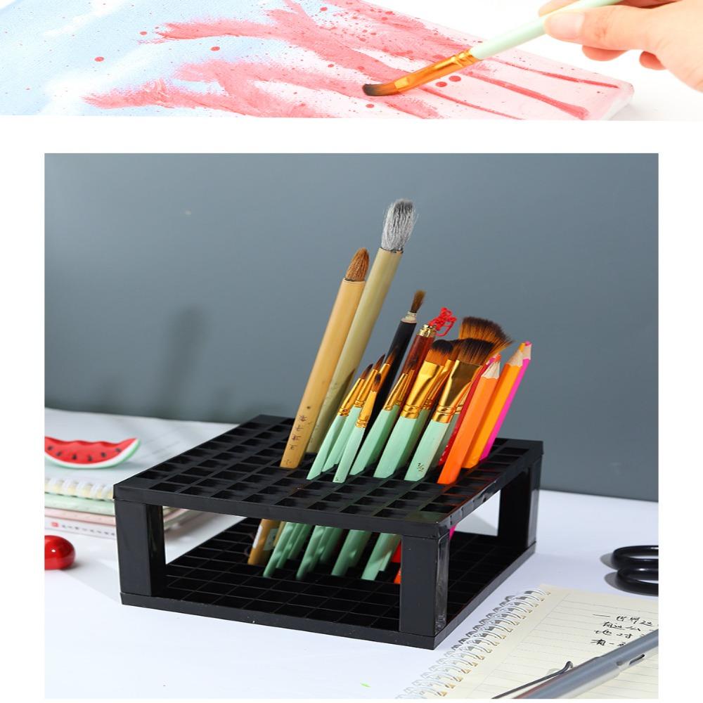 Tempat Kuas Cat Nanas Detachable Art Organizer Stationery Storage Box Memegang Penyimpanan Penyimpanan Kuas Lukisan