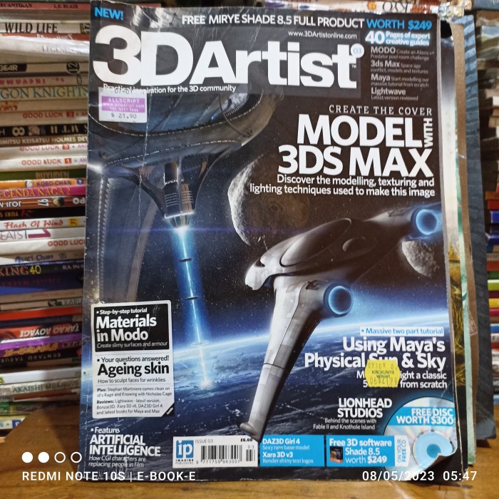 majalah impor bahasa Inggris 3D world