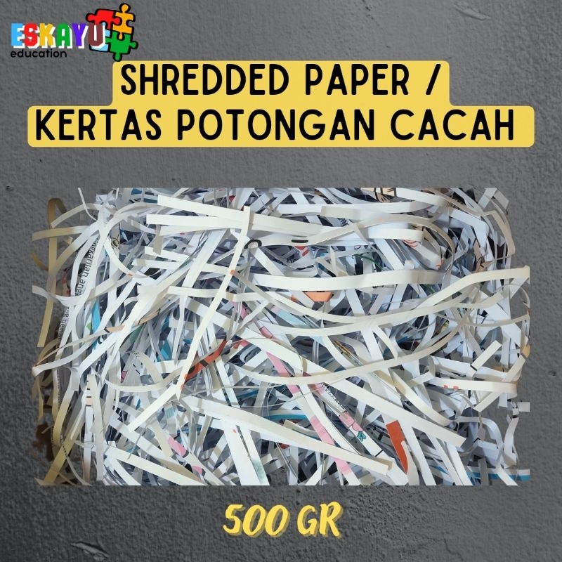 

SHREDDED PAPER / KERTAS POTONGAN / KERTAS CACAH / KERTAS PACKAGING KACA DAN BUAH / KERTAS SERUT KAWUL MURAH 2