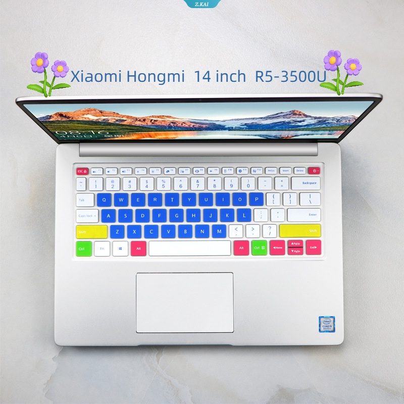 Film Keyboard Full Cover Laptop Untuk Laptop Model Xiaomi Hongmi RedmiBook 14inch Versi Ruilong R5-3500U4 Silikon Tahan Air Film Perlindungan Keyboard Komputer [ZK]