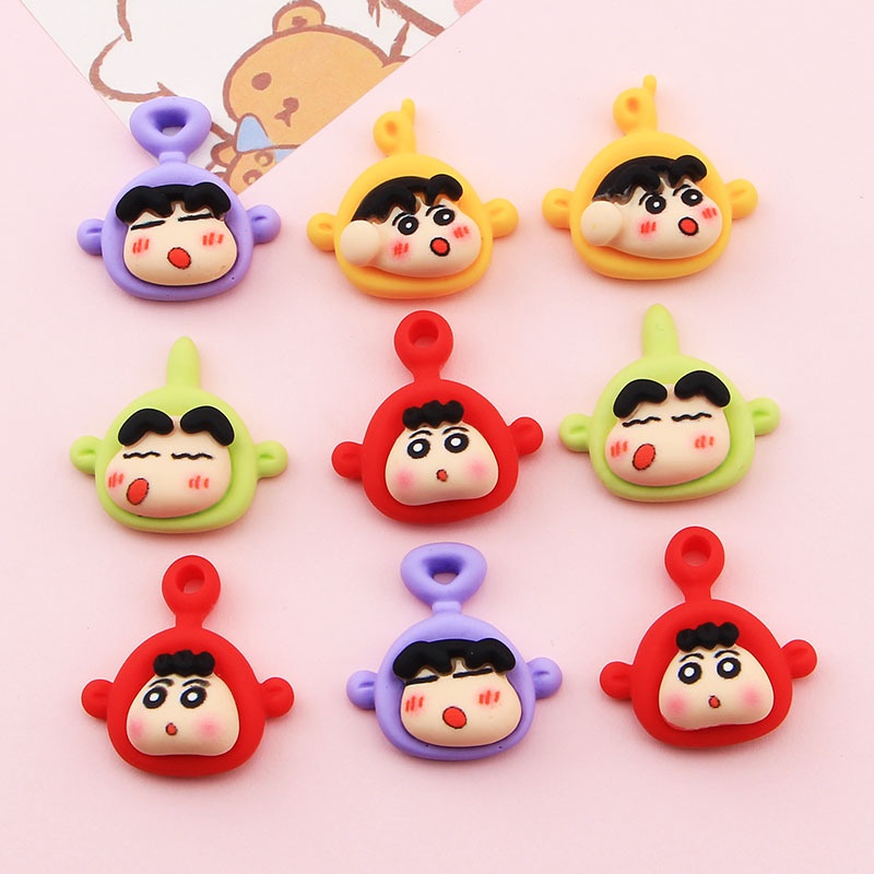 Aksesori Bayi Diy Antena Chin-chan Crayon Hiasan Cangkir Casing Ponsel Aksesori Klip Rambut Buatan Rumah untuk Hadiah Anak-anak Teman