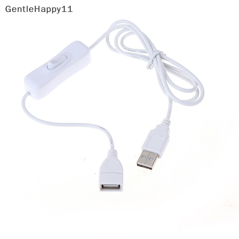 Gentlehappy 1Pc 1m Kabel USB Dengan Switch ON/OFF Cable Extension Toggle Untuk Lampu USB USB Fan id