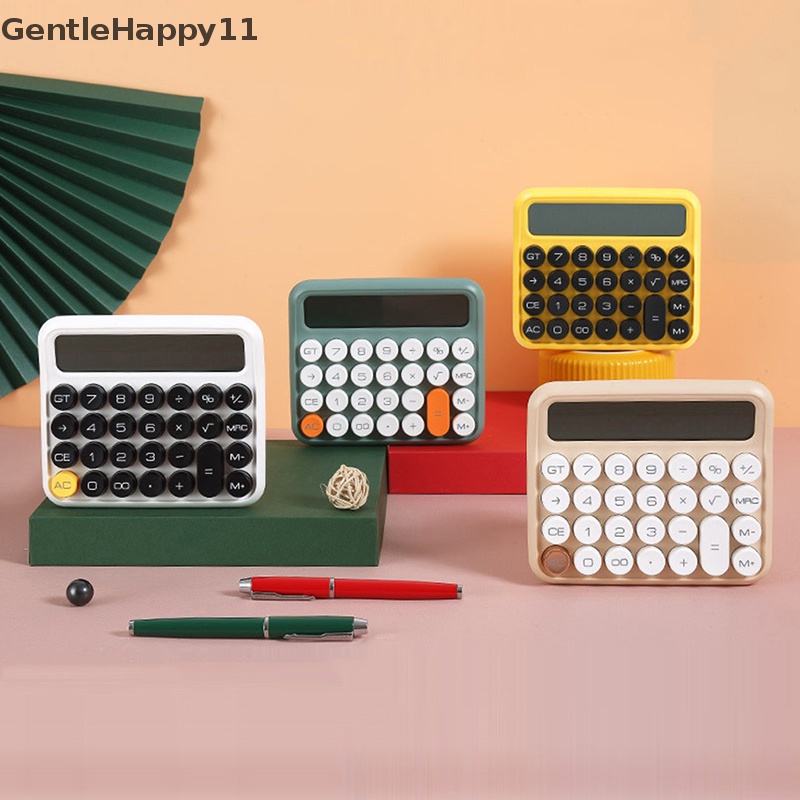 Gentlehappy Boutique Stationery Alat Tulis Persegi Kecil Kalkulator Kantor Surya Layar Lcd Besar Yang Dipersonalisasi Sekolah Dual Portable id