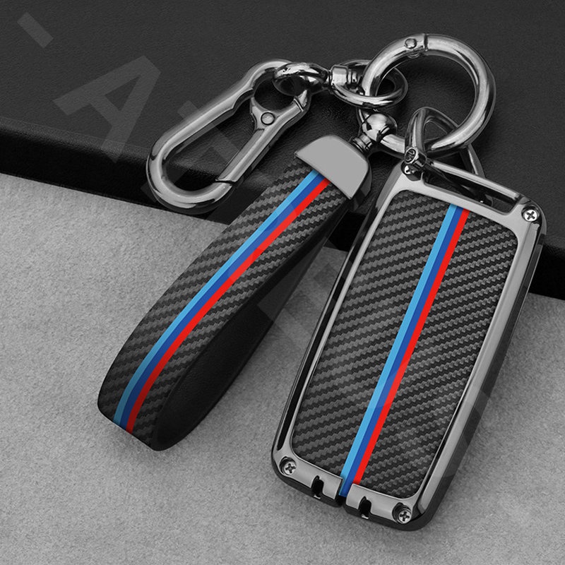 Zinc Alloy Bungkus Penuh Case Kunci Mobil Cover Kulit Serat Karbon Untuk Land Rover Freelander 2fender Range Rover Evoque Velar DISCOVERY Sport Smart Key Protecter