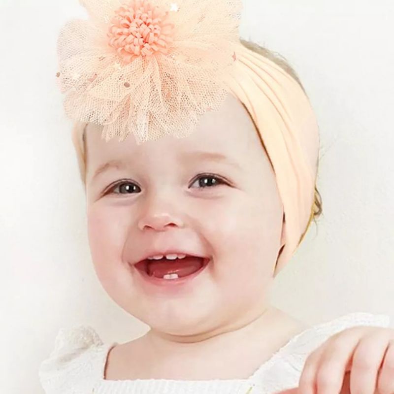 (Pimenova) bandana bunga besar bandana anak bando anak baby headband