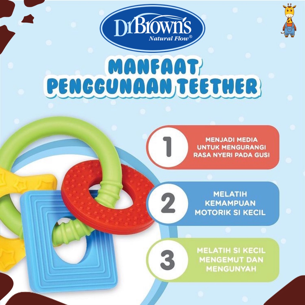 Dr. Brown's Learning Loop Teether - Gigitan Bayi / Teether / Gigitan Anak - TE001