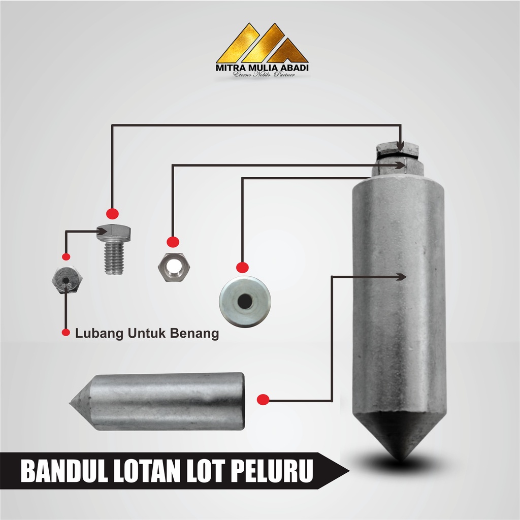 Bandul Tukang / Bandul  Lotan / Lot Lotan Peluru 300 gram