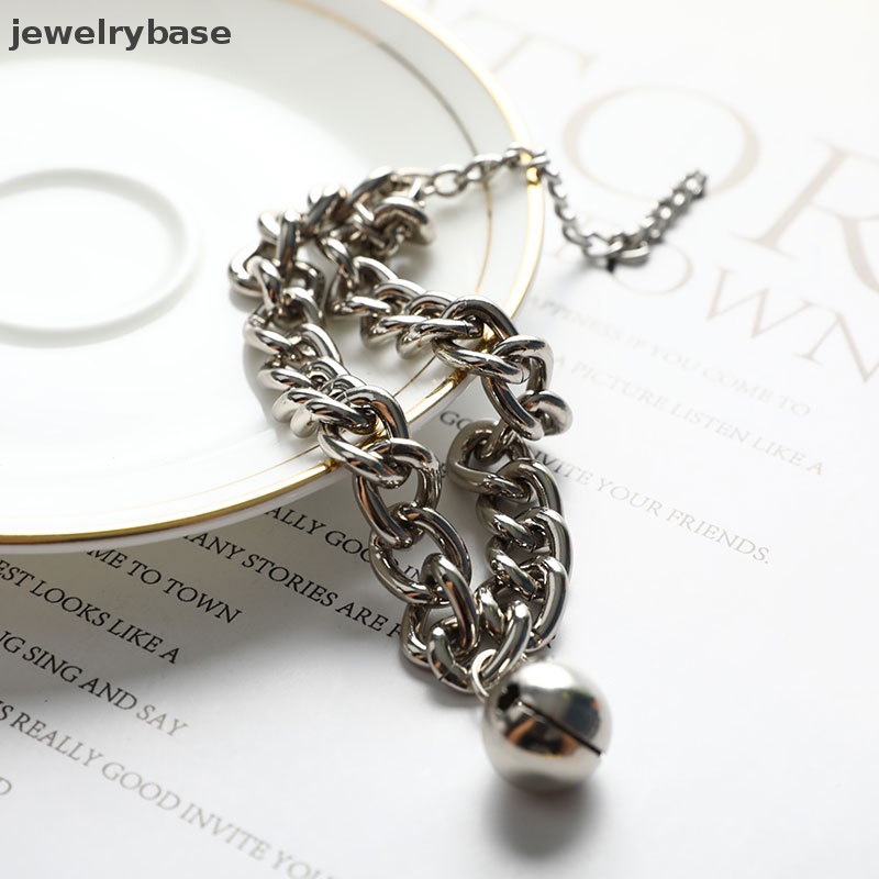 [jewelrybase] Training Anjing Kerah Kucing Peliharaan Kuba Link Tebal Rantai Kalung Emas6 /8/10inch Butik