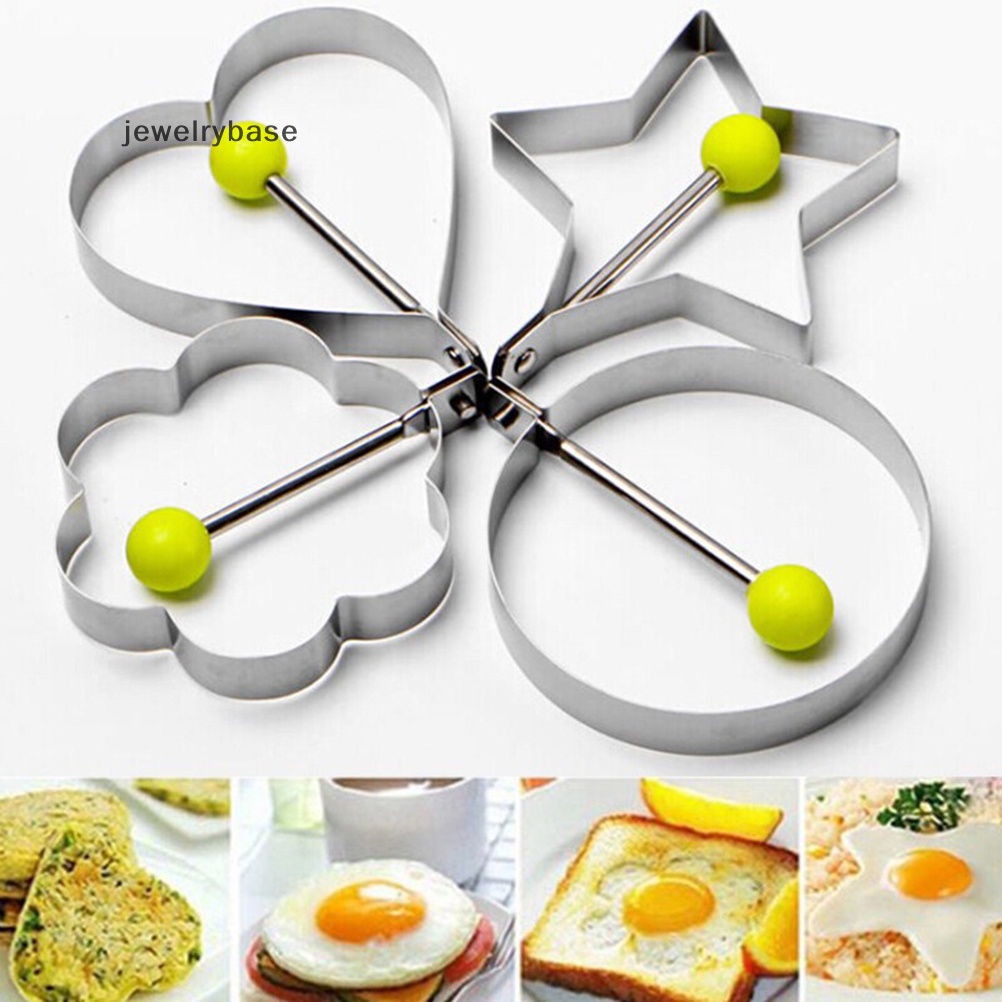 [jewelrybase] Alat Dapur Masak Stainless Steel Cincin Pembentuk Telur Goreng Pancake Cetakan Mold Butik