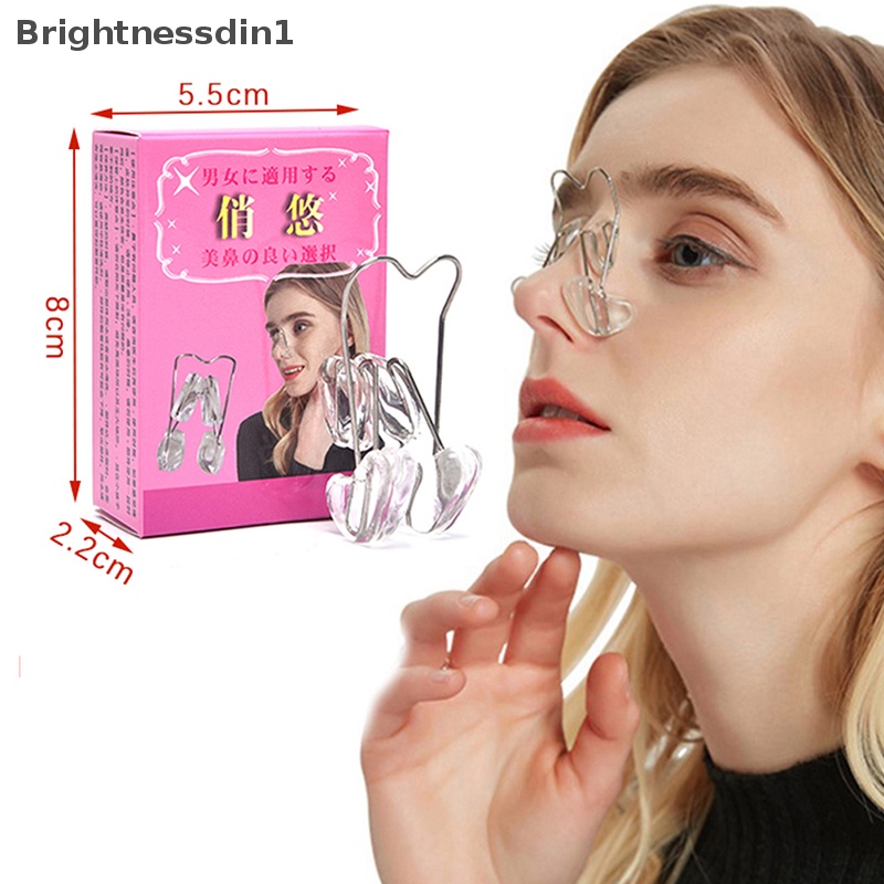 [Brightnessdin1] Nose Up Lifg Shaping Shaper Orthotics Clip Kecantikan Hidung Pelangsing Pijat Butik