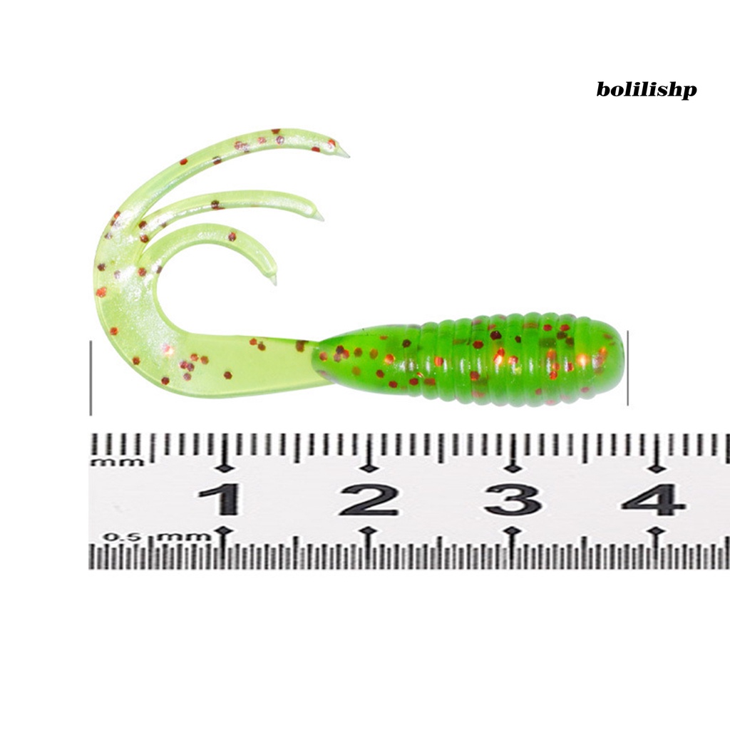 Bo-50pcs 38mm/0.7g Umpan Pancing Bentuk Kreatif Warna Terang Tahan Aus Ultra-Ringan Ukuran Kompak Meningkatkan Tingkat Memancing Lem Lembut Renangbaits Walleye Umpan Pancing