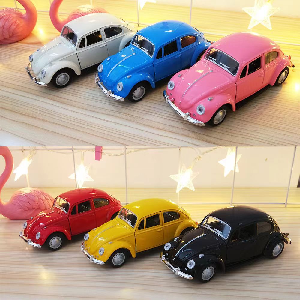 1:36 Scale Volkswagen 1967 Beetle Alloy Pull-back Car Diecast Metal Model Car For Collection Friend Children Gift