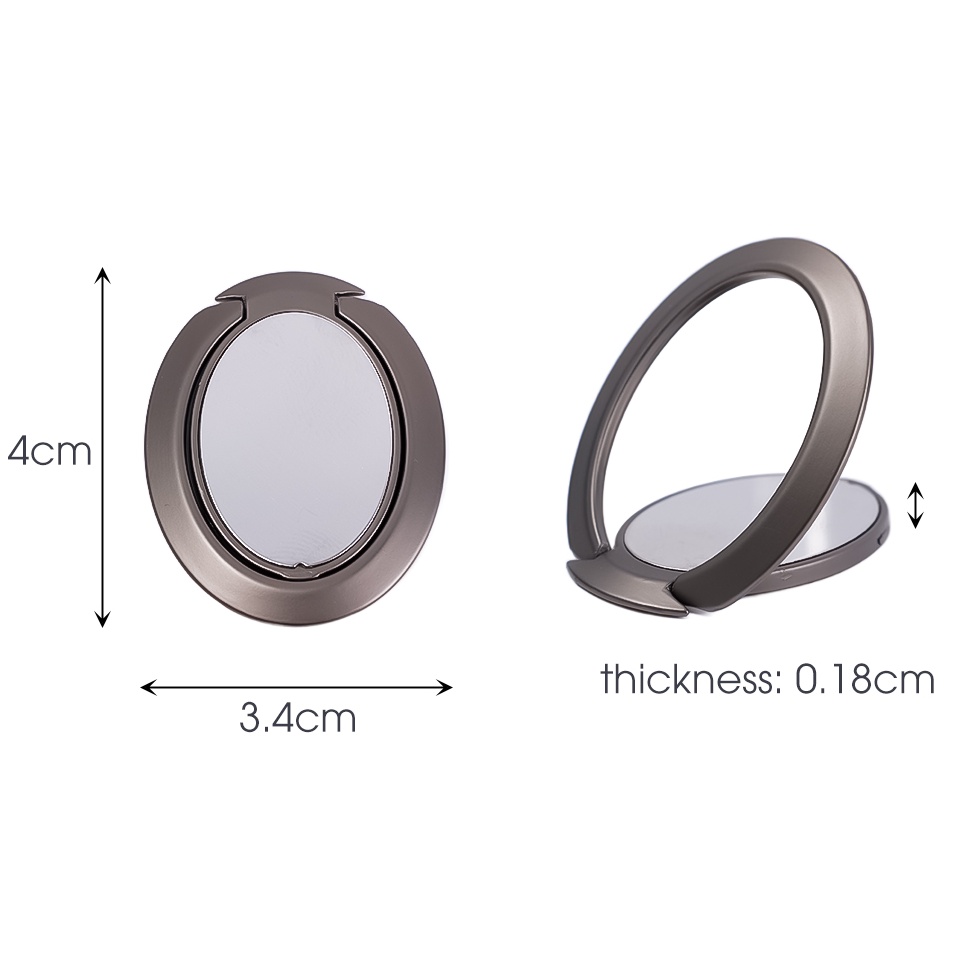 Universal Extremely Finger Ring Mobile Phone Holder / Luxury Metal 360 Rotation Desk Tablet Cell Phone Stand / Cell Phone Magnet Car Bracket Socket Support Accessories