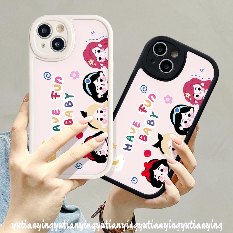 Cute Cartoon Disney Family Princess Casing For Infinix Hot 11s 10s 10T 10 Lite 11 Infinix Note 8 Hot 11 10T 10 10s 11s 9 Play Smart 6 5 Lovely Happy Fun Baby Soft Tpu Cover