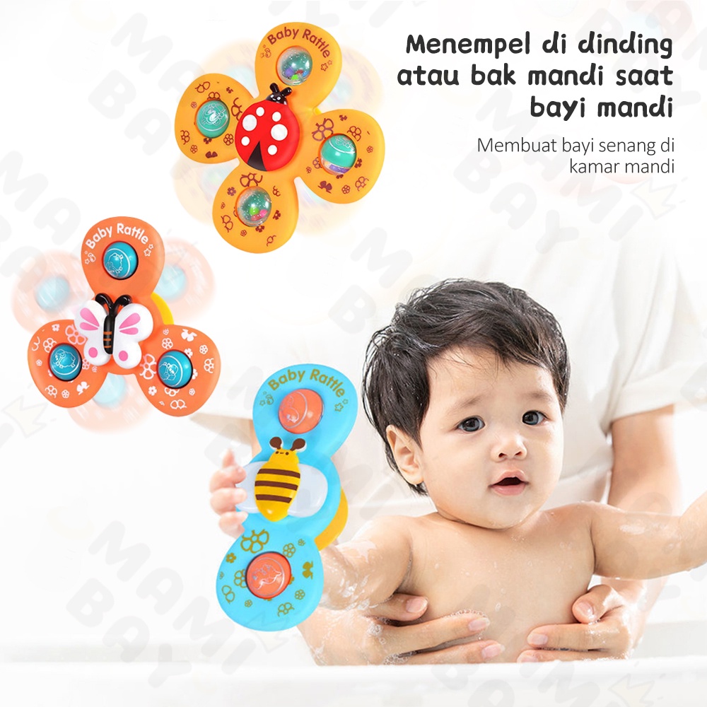 Mamibayi Fidget Spinner Bayi Model Heawn Lucu Mainan Edukasi Dini Bayi Mainan Sensori Motorik Anak