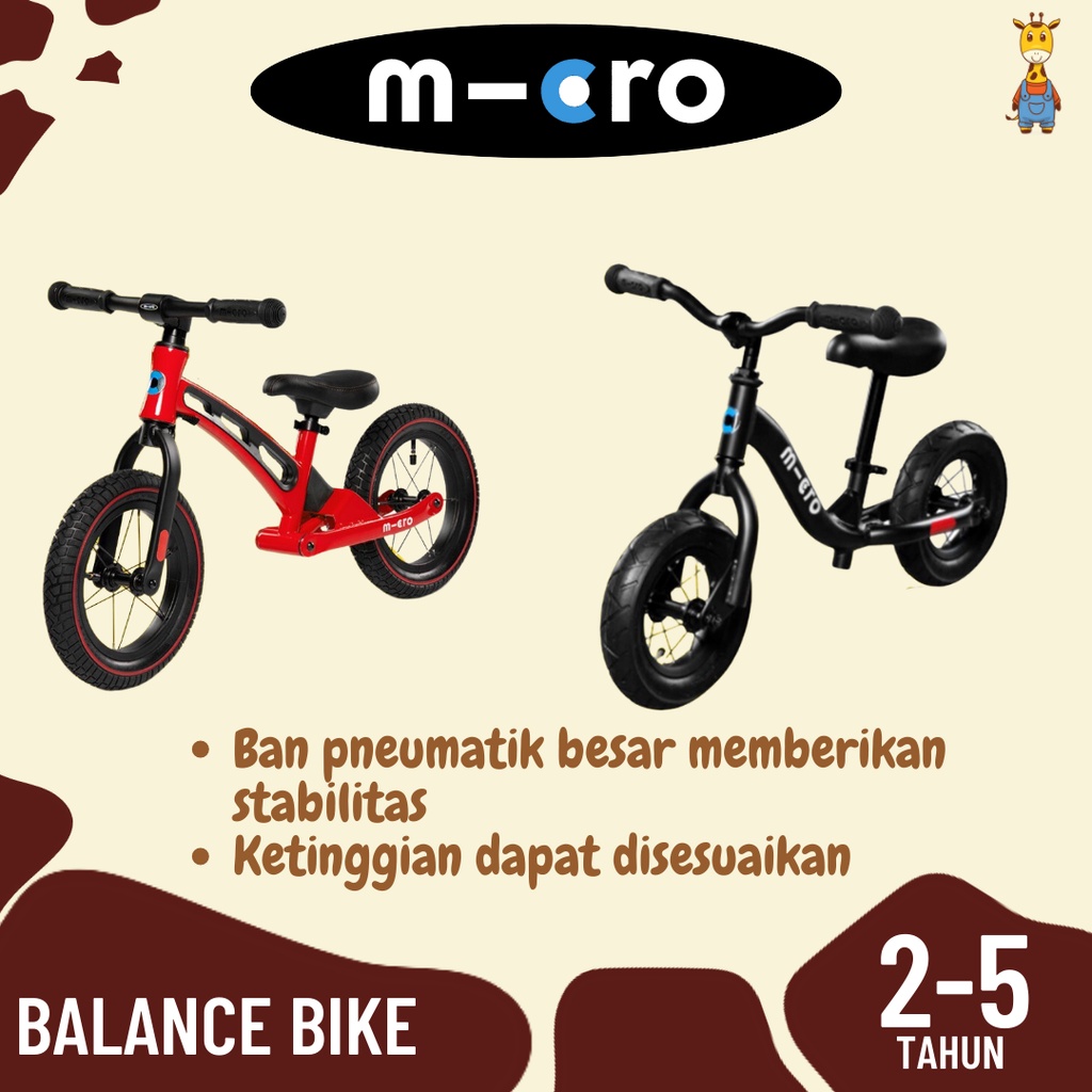 Micro Balance Bike Deluxe - Sepeda Keseimbangan Anak