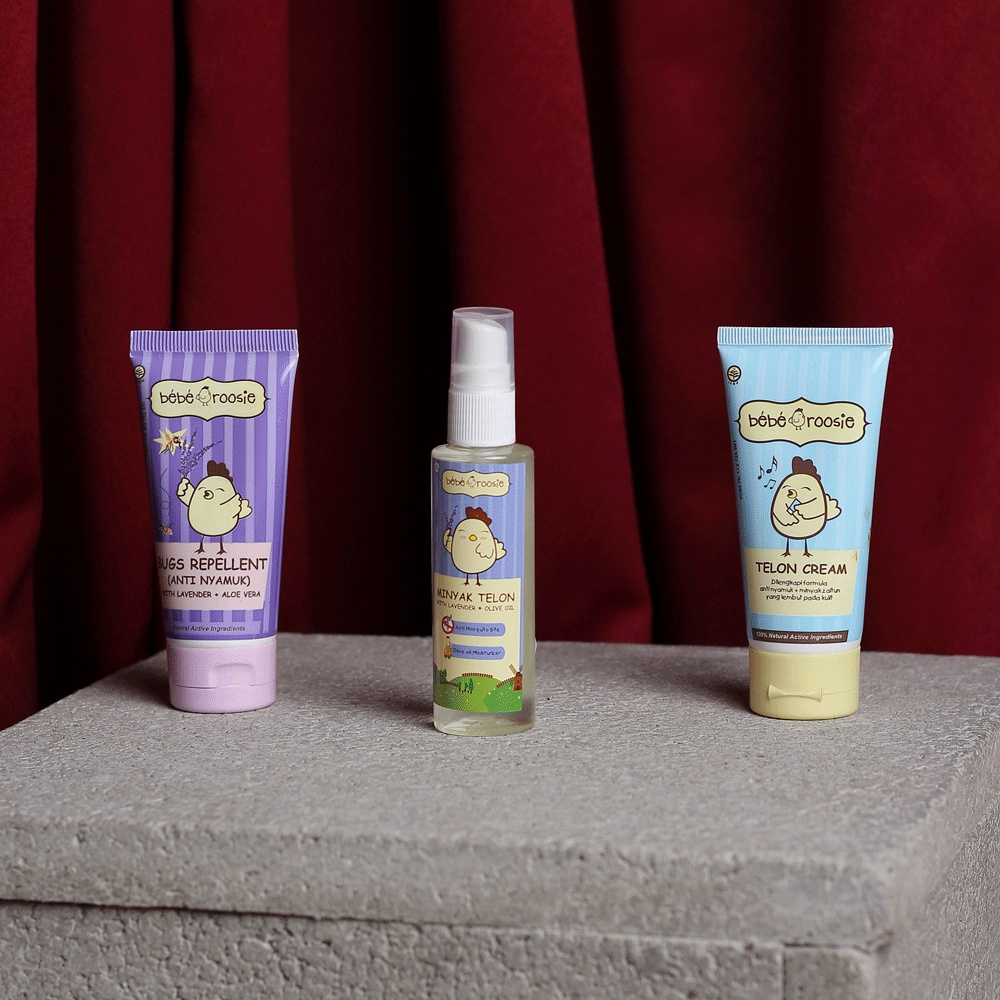 Minyak Telon Bebe Roosie dengan Lavender dan Olive Oil