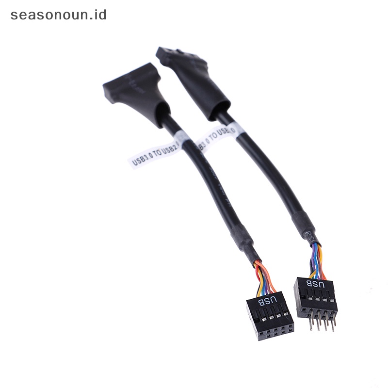 Seasonoun usb 3.0 20pin header motherboard Ke usb 2.0 9pin adapter converter Kabel.