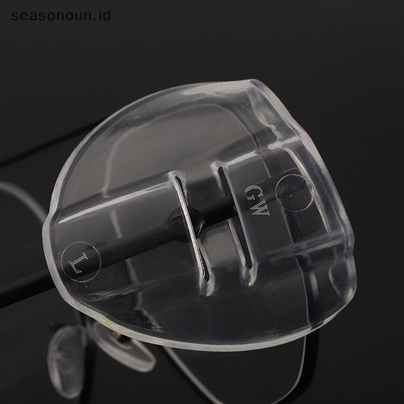 Seasonoun 2Pcs Eye Flexible Clear Shields Side Safety Goggles Kacamata Universal Anti Fog.