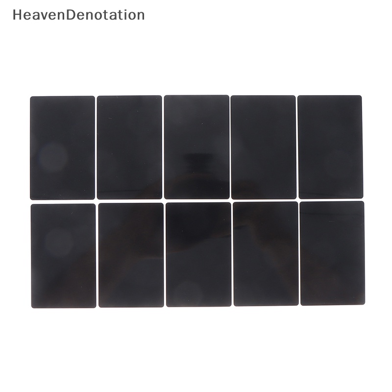 [HeavenDenotation] 10pcs Kartu Nama Logam Kosong Aluminium Alloy Blanks Card DIY Laser Pring HDV