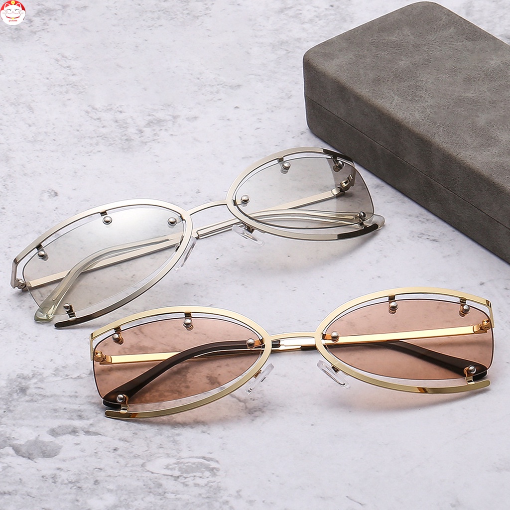 Kacamata Wanita Vintage Kasual Mengurangi Blinding Silau Dan Ketegangan Mata Sunglasses