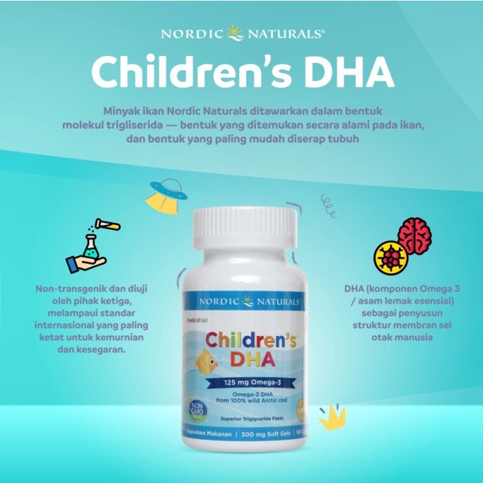 Nordic Children'S Dha 90 Softgels