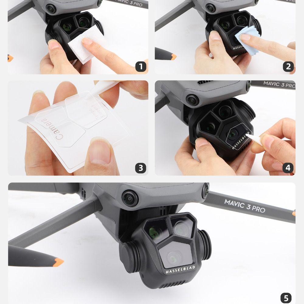 SUYO MAVIC 2set Aksesoris Pelindung Lensa Cover Pelindung Anti Gores Untuk DJI Mavic3 Pro