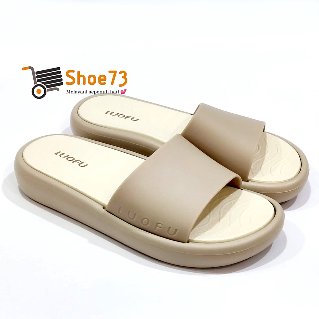 LUOFU E 7208 E01DW SIZE 36-40 | Sandal selop jelly wanita | Sendal kokop cewek impor