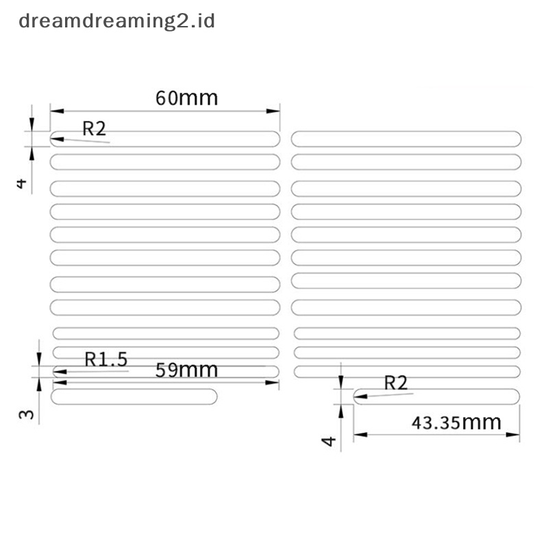 (drea) D65 keyboard Mekanik Peredam Kejut cotton sliver Paking Busa D65 Paking//