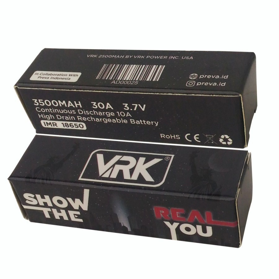 BATERAI VRK 18650 3500MAH AUTHENTIC VRK BATTERY VAPE 3500MAH ORIGINAL