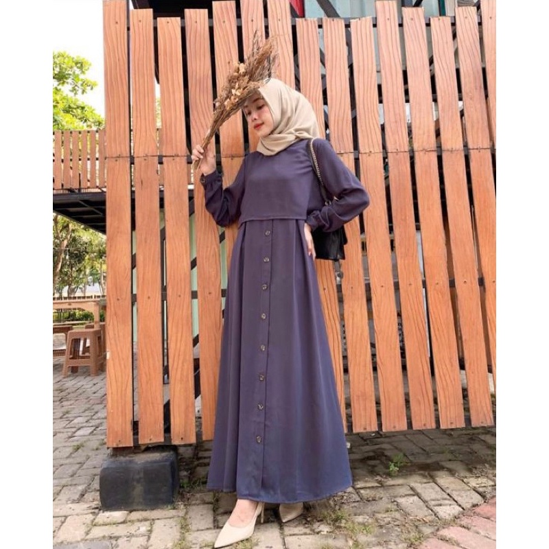 𝐏𝐆𝐌𝐓 • KIREI DRESS GAMIS CRINKLE AIRFLOW PREMIUM QUALITY BUSUI FRENDLY DAILY GAMIS