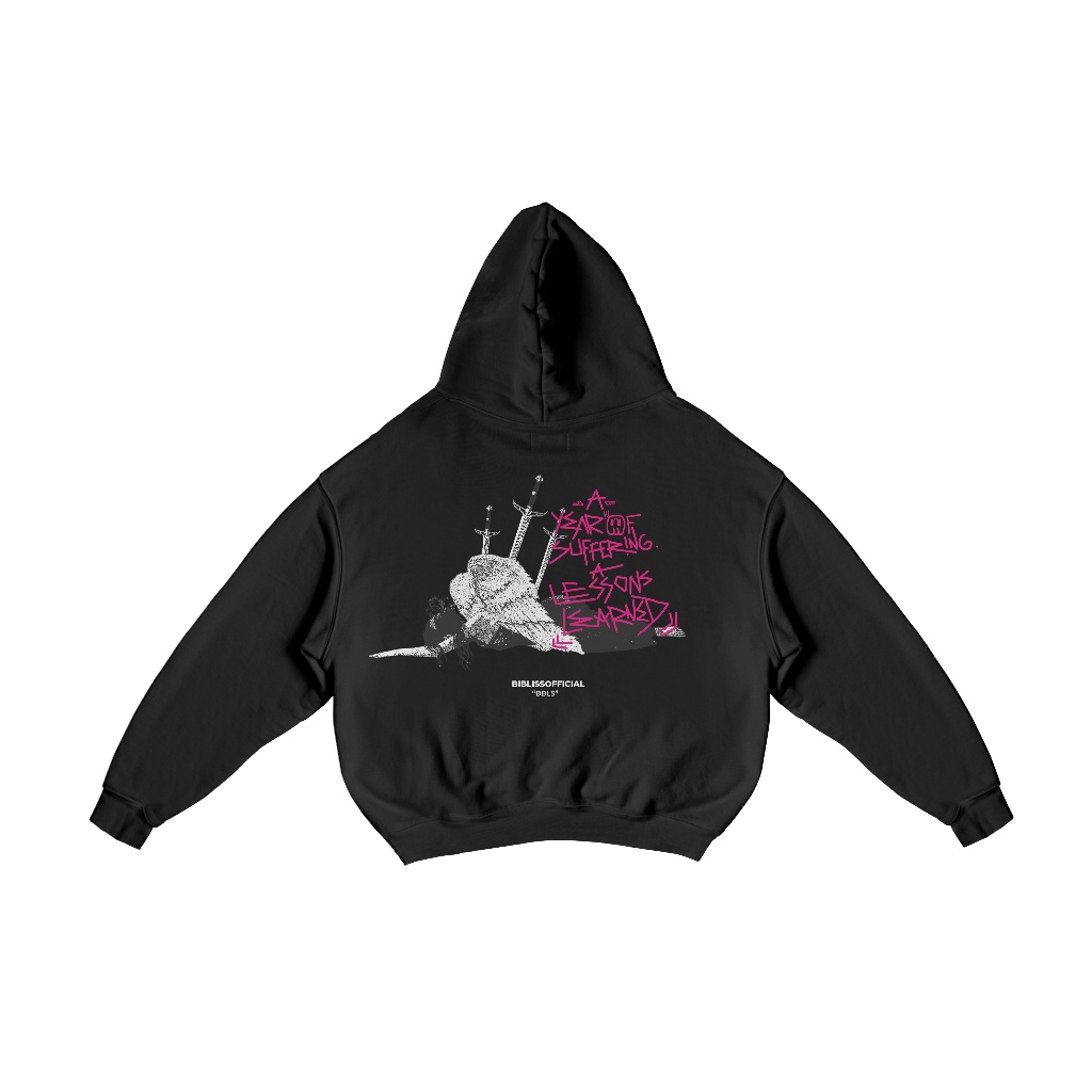 BIBLISS BOXY CUT HOODIE - FALLEN ANGEL