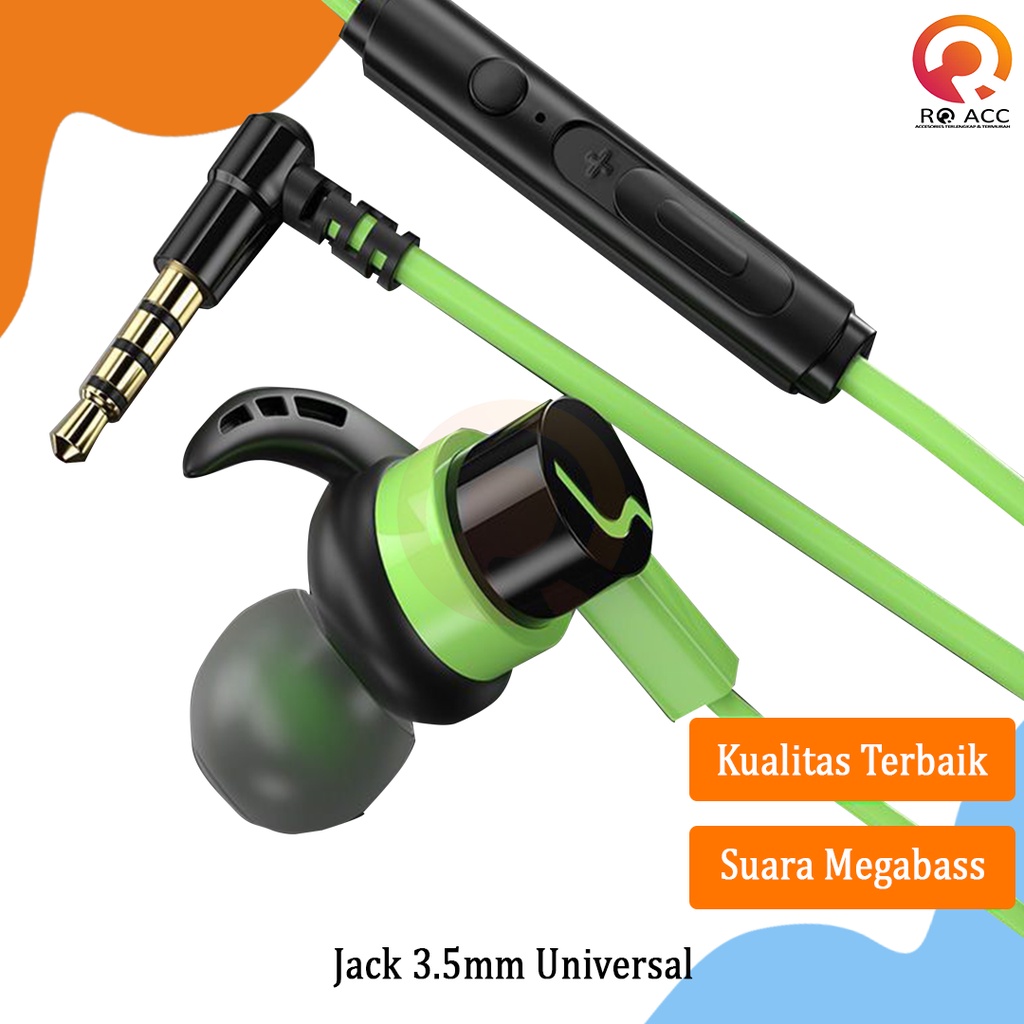 [RO ACC] NANVAN NVN-R6 HEADSET HEDSET EARPHONE GAMING NEW SPORTY DESIGN JACK 3.5MM UNIVERSAL