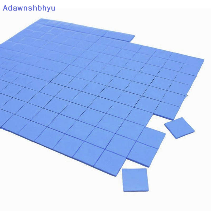 Adhyu Biru 100mmx100mmx1mm GPU CPU Heatsink Pendingin Thermal Conductive Silicone Pad ID