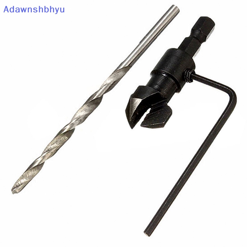 Adhyu 4Pcs 5giling HSS Countersink Mata Bor Set Woodworking Alat Pertukangan 6-12# Id