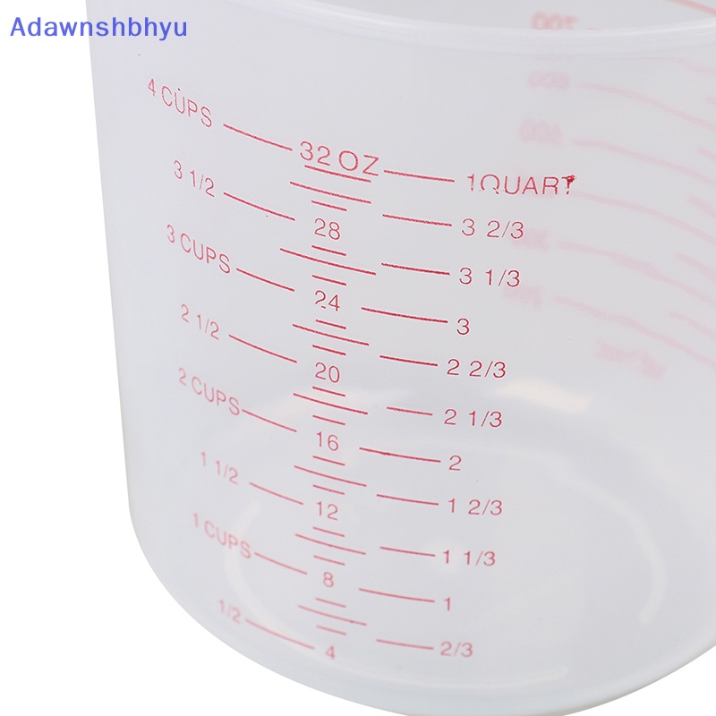 Adhyu Gelas Ukur Plastik Kualitas Tinggi Kapasitas Besar scale cup 250 /500/1000ml ID