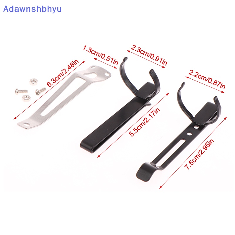 Adhyu 1Pc Senter Metal Holding Clip Besi Klip Senter Klip Pulpen Universal Klip ID