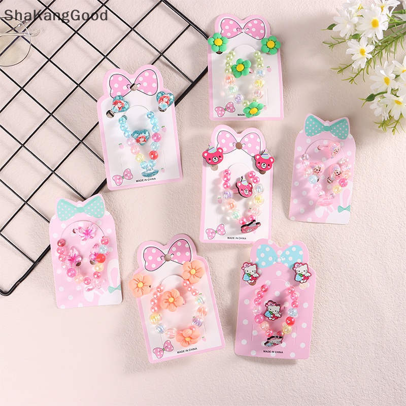 Gelang Anak Selip Ear Clip Ring Set Princess Gelang Ornamen Anak SKK