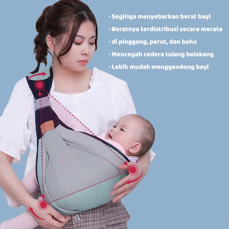 olla Gendongan Bayi 0-36 bulan gendongan bayi samping Kain/jaring Depan Gendongan Bayi 2in1 Gendongan anak Kaos Geos Selendang