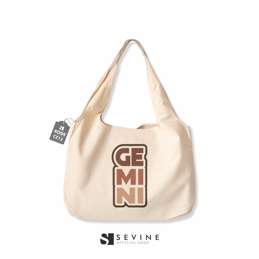 TREND  Sevine Tote Bag Kanvas Bonnie Tas Wanita Kuliah Fashion Laptop Totebag  Aesthetic Zodiac Seri