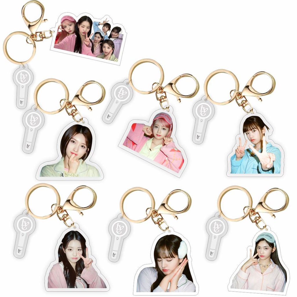 1pc IVE Album I'VE Acrylic Gantungan Kunci Piyama Key Ring Gantung MINIVE