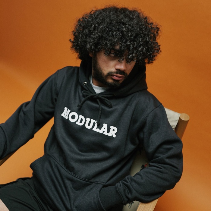 UNKL347 Jacket Hoodie Black Model Simpel Bahan Fleece MODU