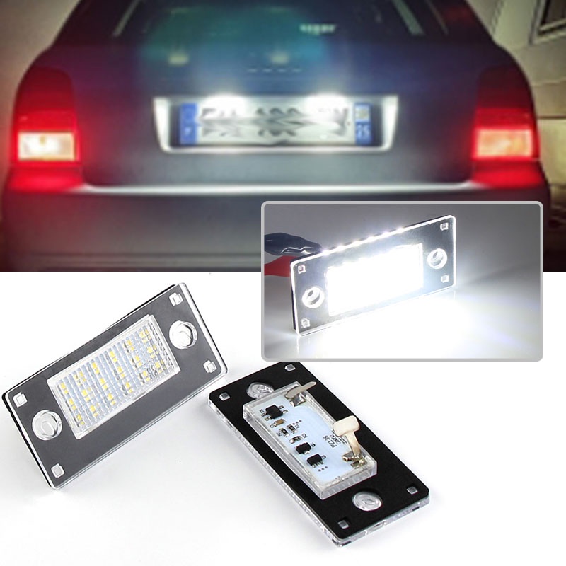 2pcs CANbus Error Free LED Lampu Plat Nomor Belakang Lampu Untuk Audi A3 8L S3 2000-2003 A4 B5 S4 RS4 Avant/Kombi/Sedan 1999-2001