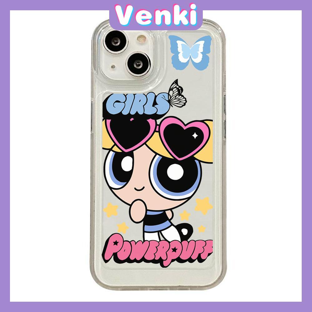 VENKI - For iPhone 11 iPhone Case Clear Big Hole Space Case TPU Soft Case Shockproof Protection Camera Cute Little Girl Compatible with iPhone 14 13 Pro max 12 Pro Max 11 xr xs max