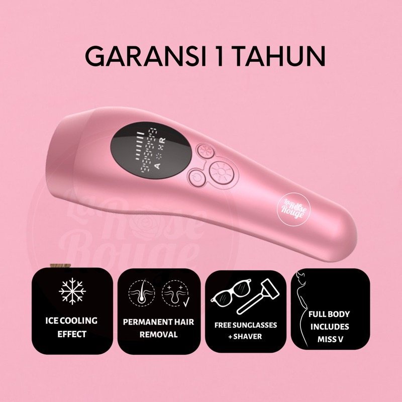 Jud Bear IPL Pink Cold - Hair Removal Laser Portable (IPL Dingin)