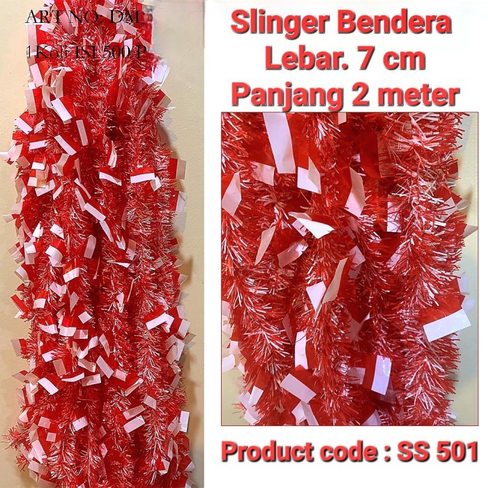 Slinger Bendera Merah Putih 17 Agustus Termurah Dekor Tinsel Grosir Dekorasi 17an Kemerdekaan RI Merah Putih Harga Grosir Termurah