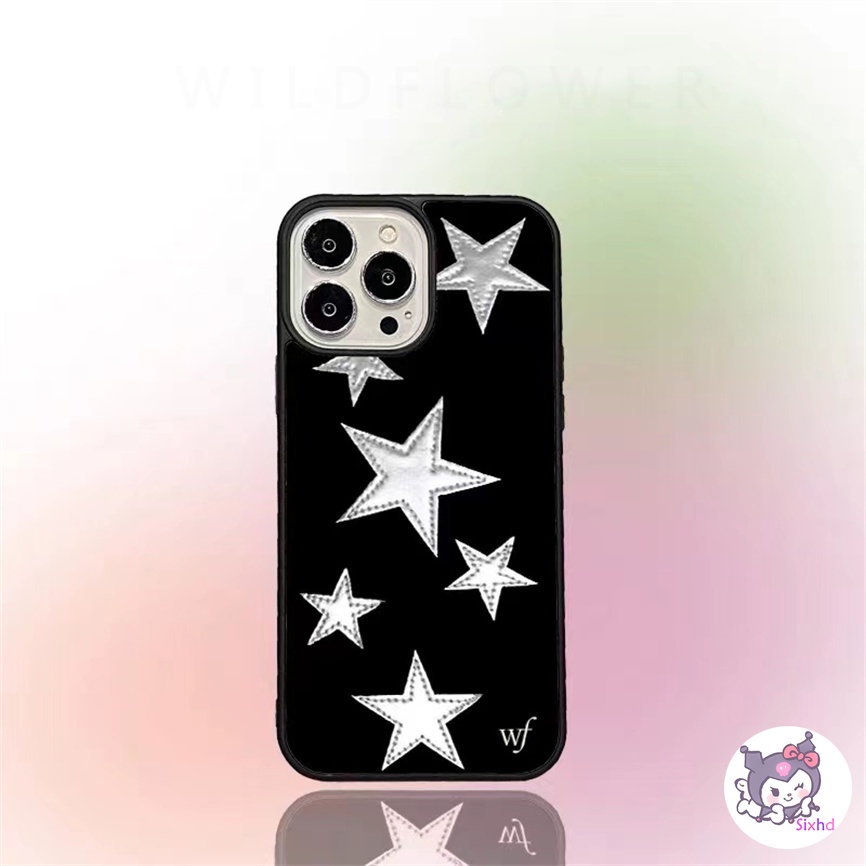 IPHONE Kompatibel Untuk Iphone14 13 12 11 Pro Max SE 2020 X Xr Xs Max8 7 6Plus Fashion Simple Silver Bintang Silikon Ponsel Case Lembut Anti Jatuh Pelindung TPU Cover XJJJJ