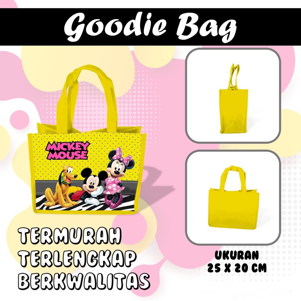 

Tas Ultah Goodie Bag Kartun Murah Custom Nama anak