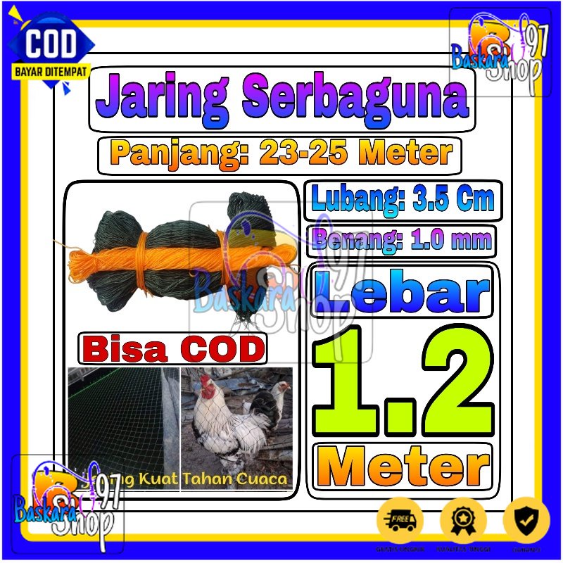 Jaring Ayam 1,2 Meter Jaring Pagar Ayam Kandang jaring tanaman jaring kandang hewan jaring serbaguna